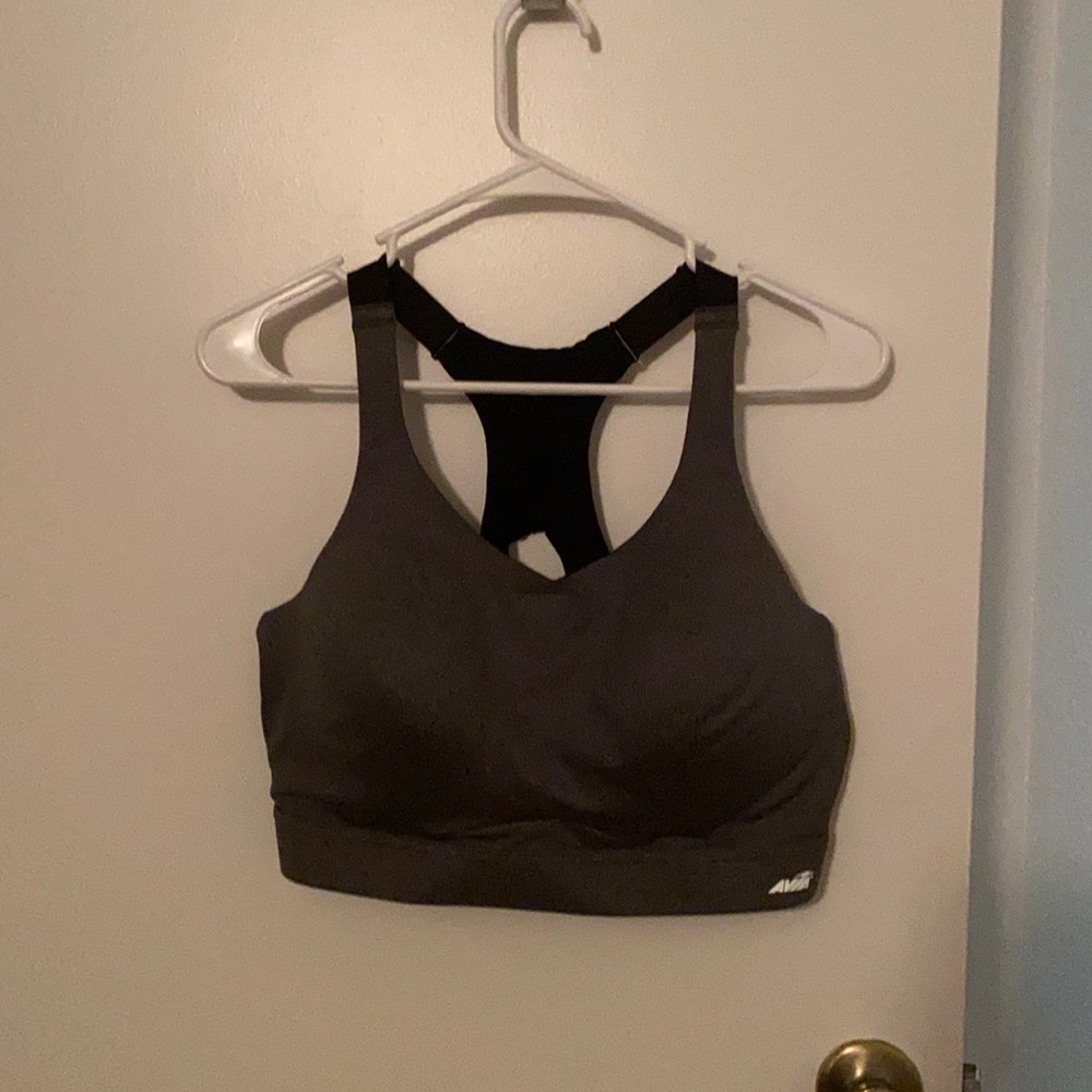 Grey sports bra